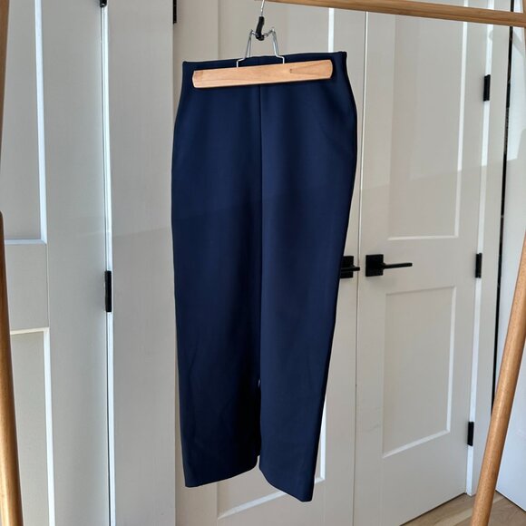 H&M Navy Blue Midi Pencil Skirt in Size 2 - Picture 2 of 4